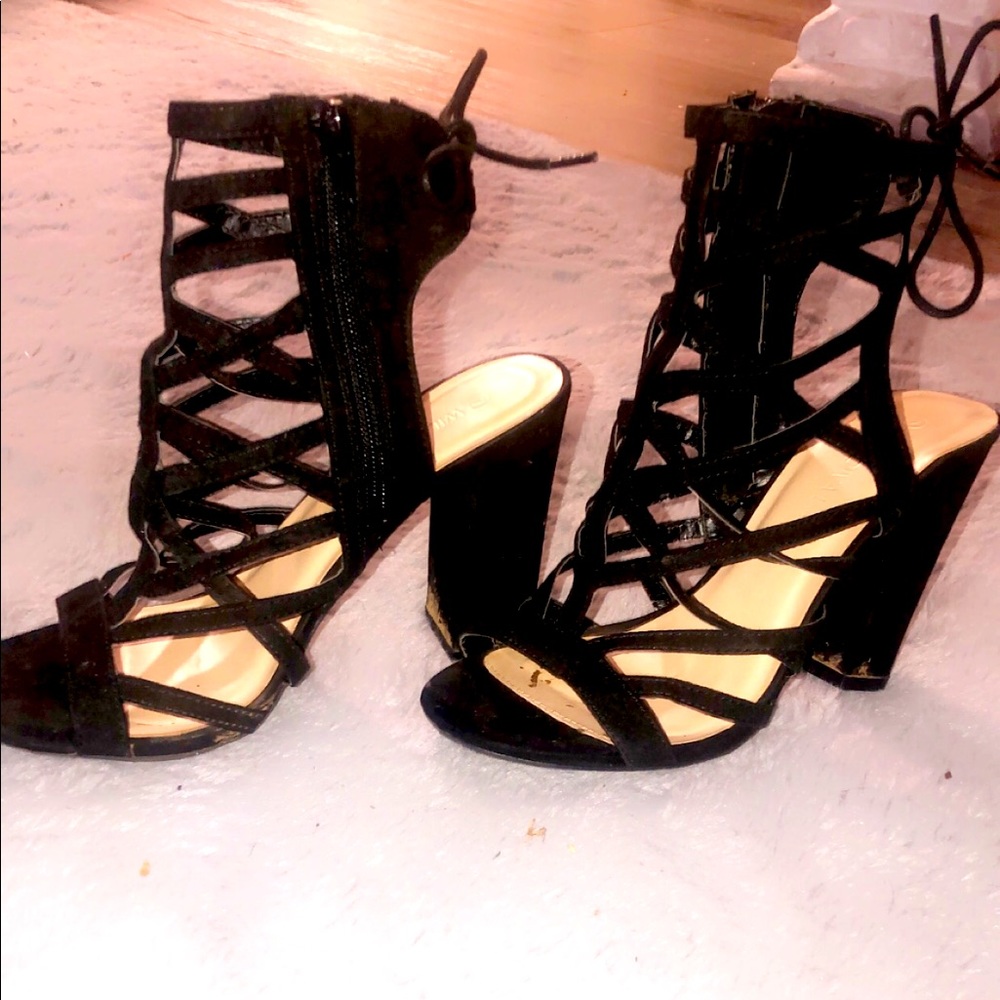 Sexy Black high heel Sandals